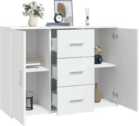 vidaXL Ντουλάπι Λευκό 91 x 29,5 x 65 εκ. από Επεξεργασμένο Ξύλο