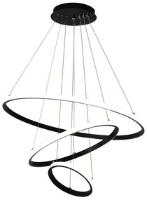 POWERTECH LED φωτιστικό οροφής HLL-0105, 44W, 4000K, 60x60cm, μαύρο