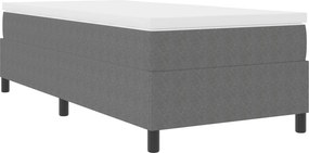 vidaXL Κρεβάτι πλατφόρμα Ανοιχτό γκρι 100 x 200 cm