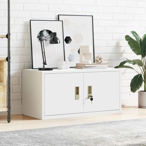 vidaXL Ντουλάπι αποθήκευσης Λευκός 80 x 40 x 40 cm Ατσάλι