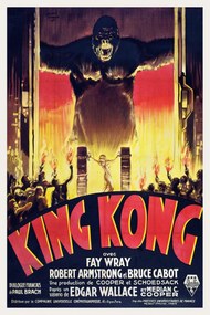 Εκτύπωση έργου τέχνης King Kong / Fay Wray (Retro Movie), (26.7 x 40 cm)