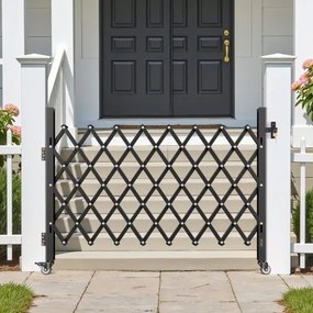 VEVOR Single Folding Security Gate Lockable Scissor Gate 66.93 x 51.57 in (WxH)