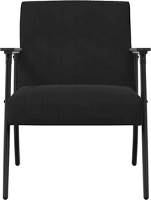 vidaXL Πολυθρόνα Μαύρο 59 x 75 x 78 εκ Βελούδο