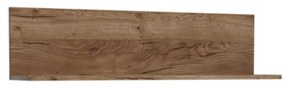 Κρεμαστό Ράφι Callisto-100 Σκούρο Δρυς 100x19.5x25cm