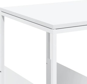vidaXL Βοηθητικό Τραπέζι με Ρόδες Λευκό 55x36x63,5 εκ. Επεξεργ. Ξύλο