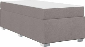 vidaXL Σκελετός Κρεβατιού Taupe 90 x 200 cm ύφασμα