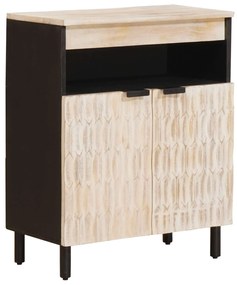 vidaXL Πλαϊνό γραφείο Λευκό Φινίρισμα Καθαρισμού 60 x 33 x 75 cm