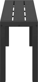 vidaXL Παγκάκι κήπου Μαύρο 100 x 28 x 45 εκ. Ατσάλι