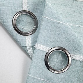 Κουρτίνα γάζα με σενίλ και 8 μεταλλικούς κρίκους Art 8441 140x270 Βεραμάν       Beauty Home