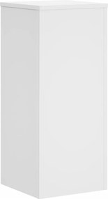 vidaXL Βάσεις Φυτών 2 τεμ. Λευκές 30x30x70 εκ. από Επεξεργασμένο Ξύλο