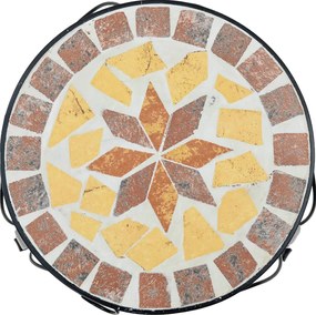 vidaXL Ανθοστήλες 3 τεμ. Τερακότα /Λευκά Κεραμικά