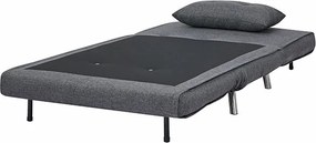 Πολυθρόνα κρεβάτι Nextdeco Berlin σκούρο γκρι Υ92x100x91εκ.
