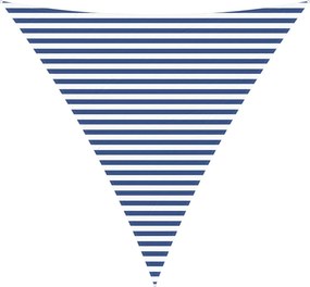 vidaXL Πανί σκιάς Μπλε και άσπρο 4 x 4 x 4 m 100% Πολυέστερ Οξφόρδη