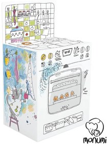 Παιδική Κουζίνα XLL Kitchen Cooker από 3D Λευκό χαρτόνι Ζωγραφικής MoNumi BabyRun