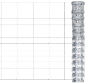 vidaXL Συρματόπλεγμα Περίφραξης Ασημί 50 x 1,25 μ. Γαλβανισμένο Ατσάλι
