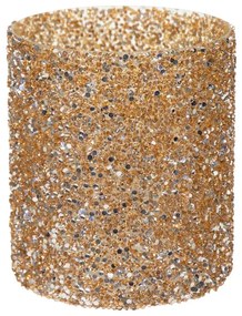 Κηροπήγιο Γυάλινο 13,5x15εκ. Strass Gold Art Et Lumiere 30547