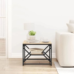 vidaXL Τραπεζάκι σαλονιού Δρύς Sonoma 51 x 50 x 40 εκ.