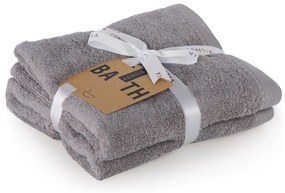 Πετσέτες Riley 22 (Σετ 2τμχ) Grey Kentia Σετ Πετσέτες 50x90cm 100% Βαμβάκι