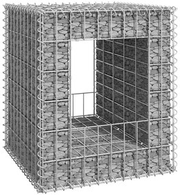 vidaXL Συρματοκιβώτιο Στύλος 50 x 50 x 60 εκ. Σιδερένιο