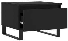 vidaXL Τραπεζάκια Σαλονιού 2 τεμ. Μαύρα 50 x 46 x 35 εκ. Επεξεργ. Ξύλο