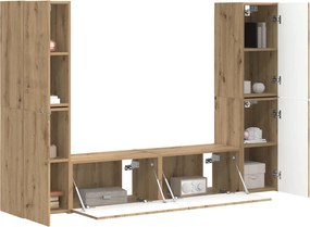 vidaXL Σετ επίπλου τηλεόρασης 6 τμχ. Artisan Δρυς Επεξεργασμένο Ξύλο