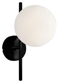 Απλίκα Τοίχου Viokef Floris Black 4260100