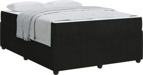 vidaXL Σκελετός Κρεβατιού Μαύρο 140 x 200 cm ύφασμα