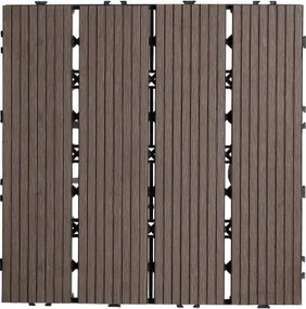 VEVOR Interlocking Deck Tiles Plastic Wood 27 Pack 12"x12" Waterproof for Porch