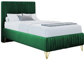 162697209 Επενδυμένο κρεβάτι Mars mini-Prasino-80 x 200 Μέταλλο,Μοριοσανίδα,MDF , 1 Τεμάχιο