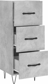 vidaXL Ντουλάπι Γκρι Σκυροδέματος 34,5x34x90 εκ. Επεξεργασμένο Ξύλο