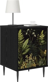 vidaXL Κομοδίνο RHENEN 2 τμχ. Μαύρη Δρυς 36 x 33 x 51 εκ.