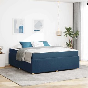 vidaXL Σκελετός Κρεβατιού Μπλε 180 x 200 cm ύφασμα