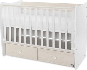 BED MATRIX NEW 60/120 WHITE/LIGHT OAK-2BOX