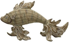 Διακοσμητικό Ψάρι Calor 018498 34x12x19cm Natural Πολυρεσίνη