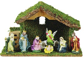 Χριστουγεννιάτικη Παράσταση Φάτνη 224100 34x11x21cm Multi