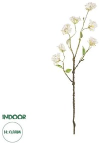 Artificial Garden WHITE CHERRY BLOSSOM BRANCH 21320 Τεχνητό Διακοσμητικό Λευκό Κλαδί Κερασίας Y88cm Globostar-21320-Λευκό 21320
