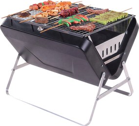 Φορητή Ψησταριά BBQ  TITAN Μέταλλο/Αλουμίνιο 38x36.8x27.5cm