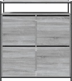 vidaXL Ντουλάπα Παπουτσιών Γκρι Sonoma