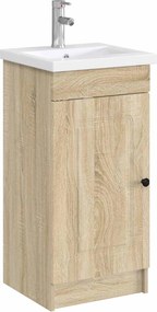 vidaXL Λεκάνη μπάνιου Χρωμέ 42 x 40 x 16,5 εκ Μέταλλο