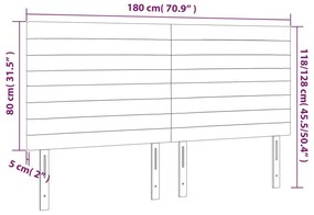 Κεφαλάρια Κρεβατιού 4 τεμ.Σκούρο Μπλε 90x5x78/88 εκ. Βελούδινο - Μπλε