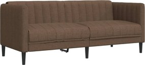 vidaXL Σετ Σαλονιού 2 Τεμαχίων Καφέ Υφασμάτινο