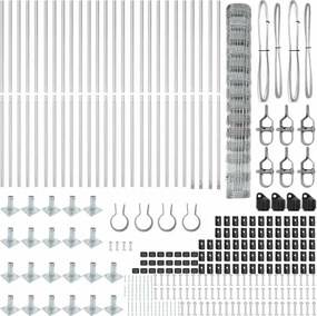 vidaXL Στύλος Περιφράξεων Γαλβανισμένο 50 x 1,4 μ Ατσάλι