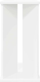 vidaXL End Table Λευκό 35 x 25 x 50 εκ Επεξεργασμένο ξύλο