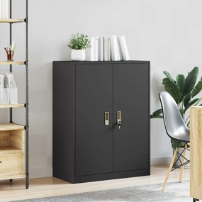 vidaXL Ντουλάπι αποθήκευσης Μαύρο 80 x 40 x 105 εκ Ατσάλι