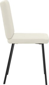 vidaXL Καρέκλες Τραπεζαρίας 6 τεμ. Κρεμ Βελούδινες