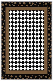 Χαλί Eexfab743 369HFT2495 Black-White-Brown Conceptum Hypnose 100X150cm