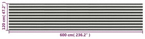 ΔΙΑΧΩΡΙΣΤΙΚΟ ΒΕΡΑΝΤΑΣ ΑΝΘΡΑΚΙ ΚΑΙ ΛΕΥΚΟ 120 X 600 ΕΚ. ΑΠΟ HDPE 310859