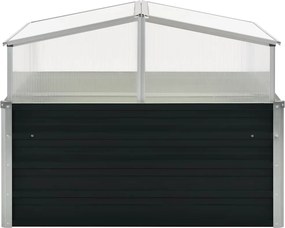 vidaXL Θερμοκήπιο Σπορείο Ανθρακί 100x100x77 εκ. Γαλβανισμένος Χάλυβας