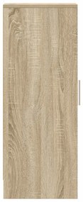 vidaXL Παπουτσοθήκη Sonoma Δρυς 32 x 35 x 92 εκ. από Επεξ. Ξύλο