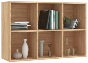 vidaXL Ραφιέρα / Βιβλιοθήκη Sonoma Δρυς 66x30x98 εκ. από Επεξ. Ξύλο
